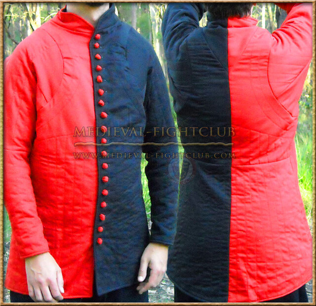 Black & Red Gambeson / Jupon