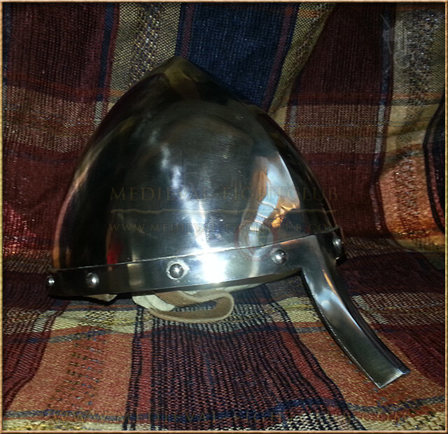 Phrygian shaped Norman helmet