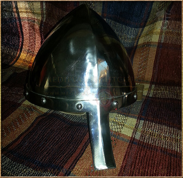 Phrygian shaped Norman helmet