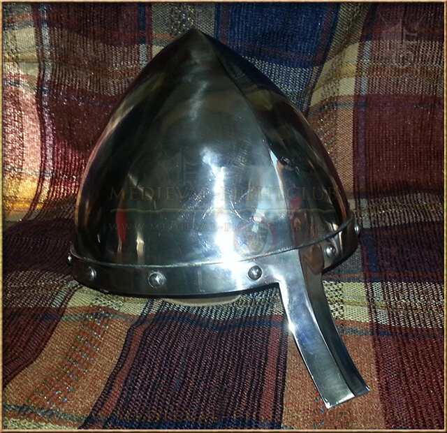 Phrygian shaped Norman helmet