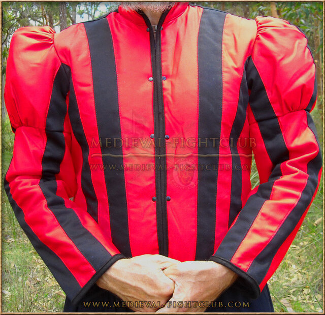 Padded striped arming doublet