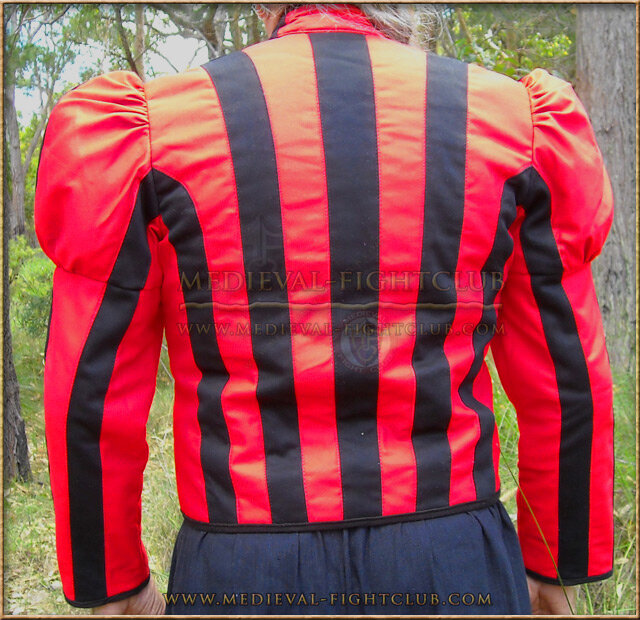 Padded striped arming doublet