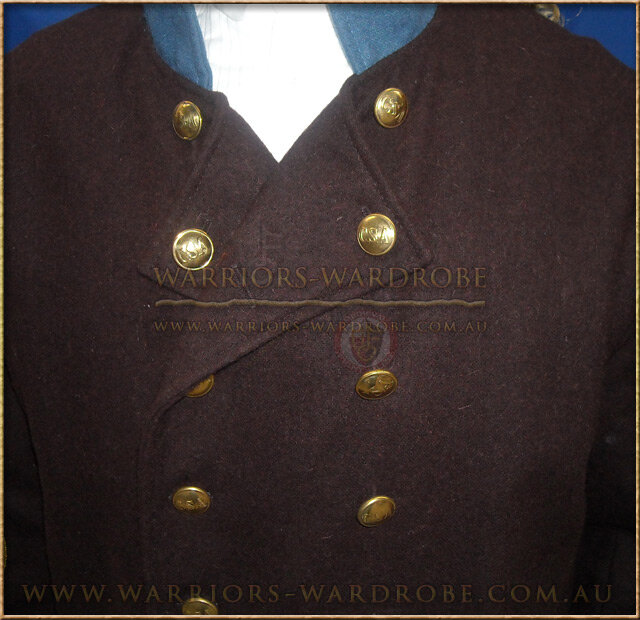 Civil-war Confederate Captain Frock Coat