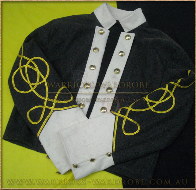 Civil-war CS Officer Shell Jacket - White Grey