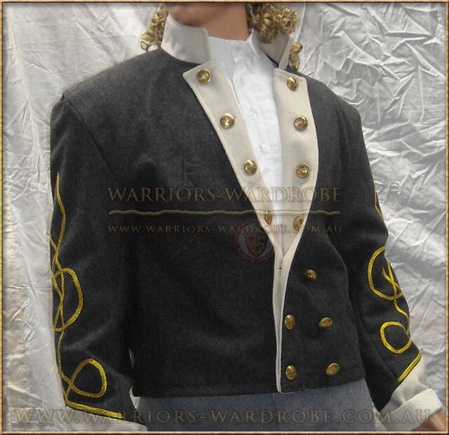 Civil-war CS Officer Shell Jacket - White Grey