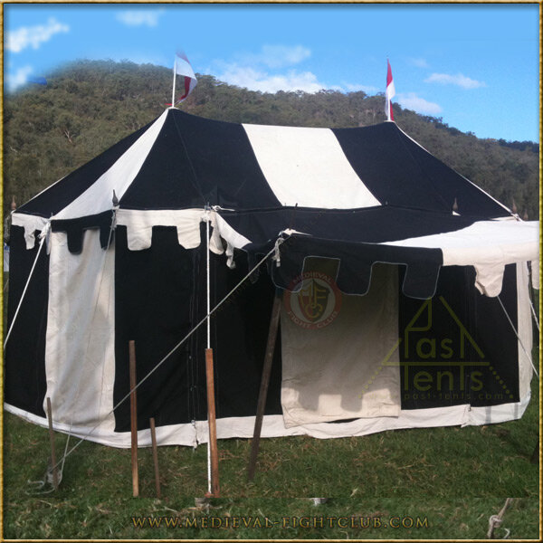 Medieval Striped Oval Tent